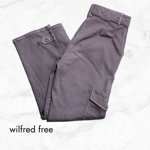 Aritzia Wilfred Free Modern Cargo Pant GD Purple Slate high waist utility - Sz 6